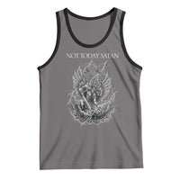 Not Today Satan Tank Top Saint Michael Fights Evil