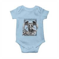 Funny Saint Michael Defeating Satan Baby Onesie Not Today Satan