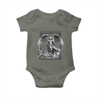 Funny Saint Michael Defeating Satan Baby Onesie Not Today Satan