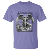 Funny Saint Michael Defeating Satan T Shirt Not Today Satan
