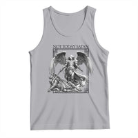 Funny Saint Michael Defeating Satan Tank Top Not Today Satan