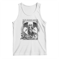 Funny Saint Michael Defeating Satan Tank Top Not Today Satan