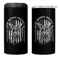Vintage Saint Michael Archangel Protect Us Prayer 4 in 1 Can Cooler Tumbler