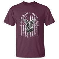 Vintage Saint Michael Archangel Protect Us Prayer T Shirt