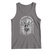 Vintage Saint Michael Archangel Protect Us Prayer Tank Top
