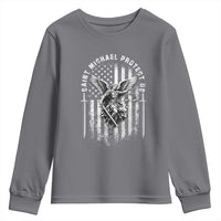 Vintage Saint Michael Archangel Protect Us Prayer Youth Sweatshirt