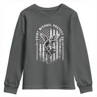 Vintage Saint Michael Archangel Protect Us Prayer Youth Sweatshirt