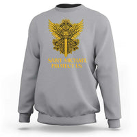 Vintage Catholic Saint Michael Protect Us Sweatshirt Religious Gift