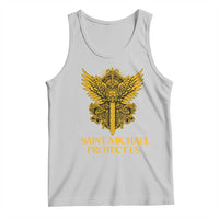 Vintage Catholic Saint Michael Protect Us Tank Top Religious Gift