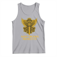 Vintage Catholic Saint Michael Protect Us Tank Top Religious Gift