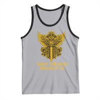 Vintage Catholic Saint Michael Protect Us Tank Top Religious Gift