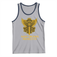 Vintage Catholic Saint Michael Protect Us Tank Top Religious Gift
