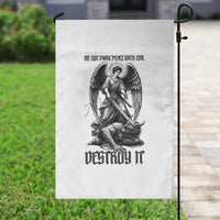 Do Not Make Peace With Evil Garden Flag Archangel Saint Michael