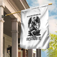 Do Not Make Peace With Evil Garden Flag Archangel Saint Michael