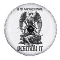 Do Not Make Peace With Evil Spare Tire Cover Archangel Saint Michael
