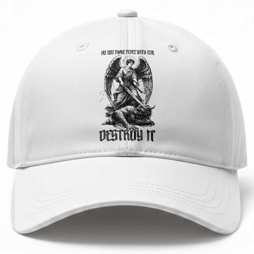 Do Not Make Peace With Evil Baseball Cap Archangel Saint Michael