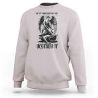 Do Not Make Peace With Evil Sweatshirt Archangel Saint Michael