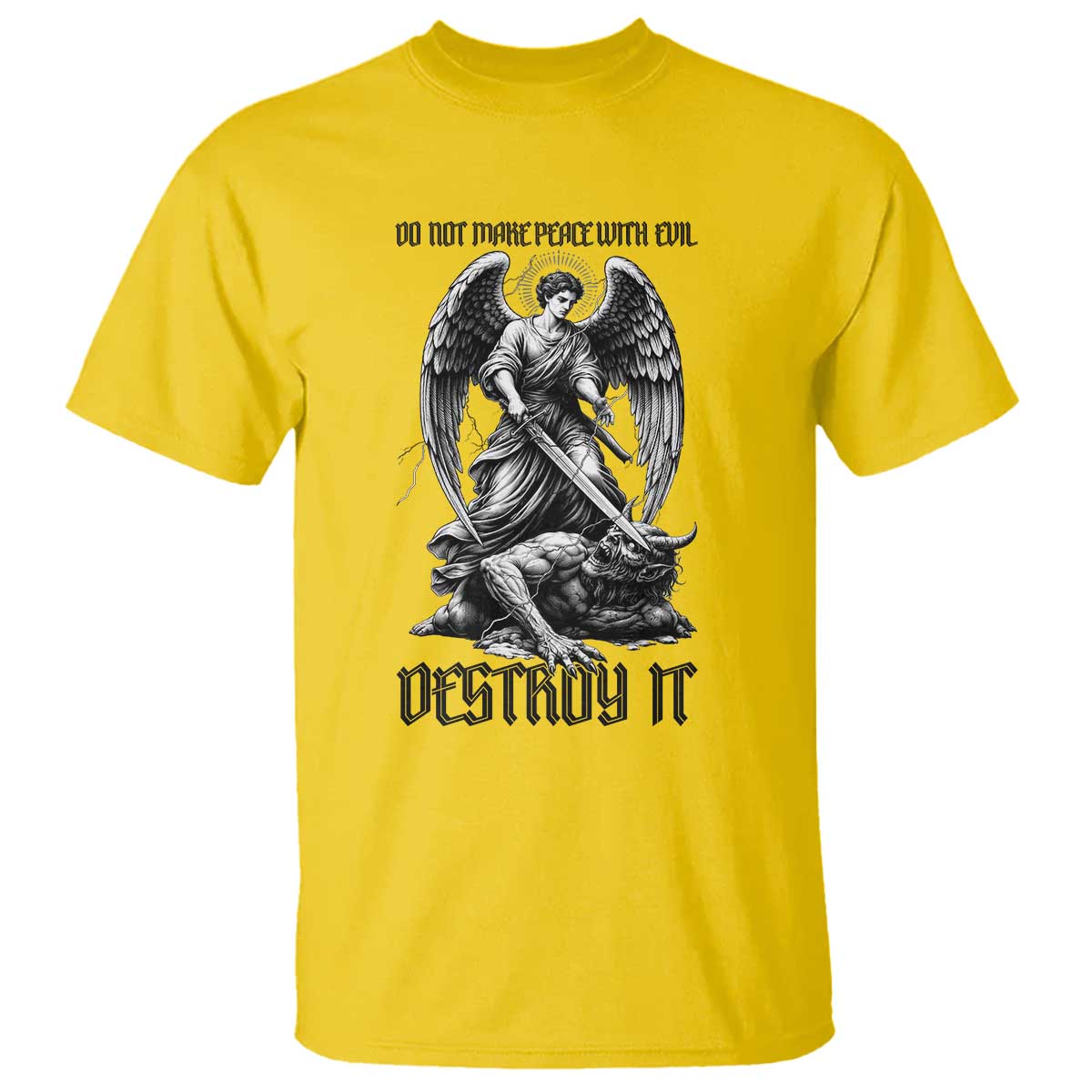 Do Not Make Peace With Evil T Shirt Archangel Saint Michael
