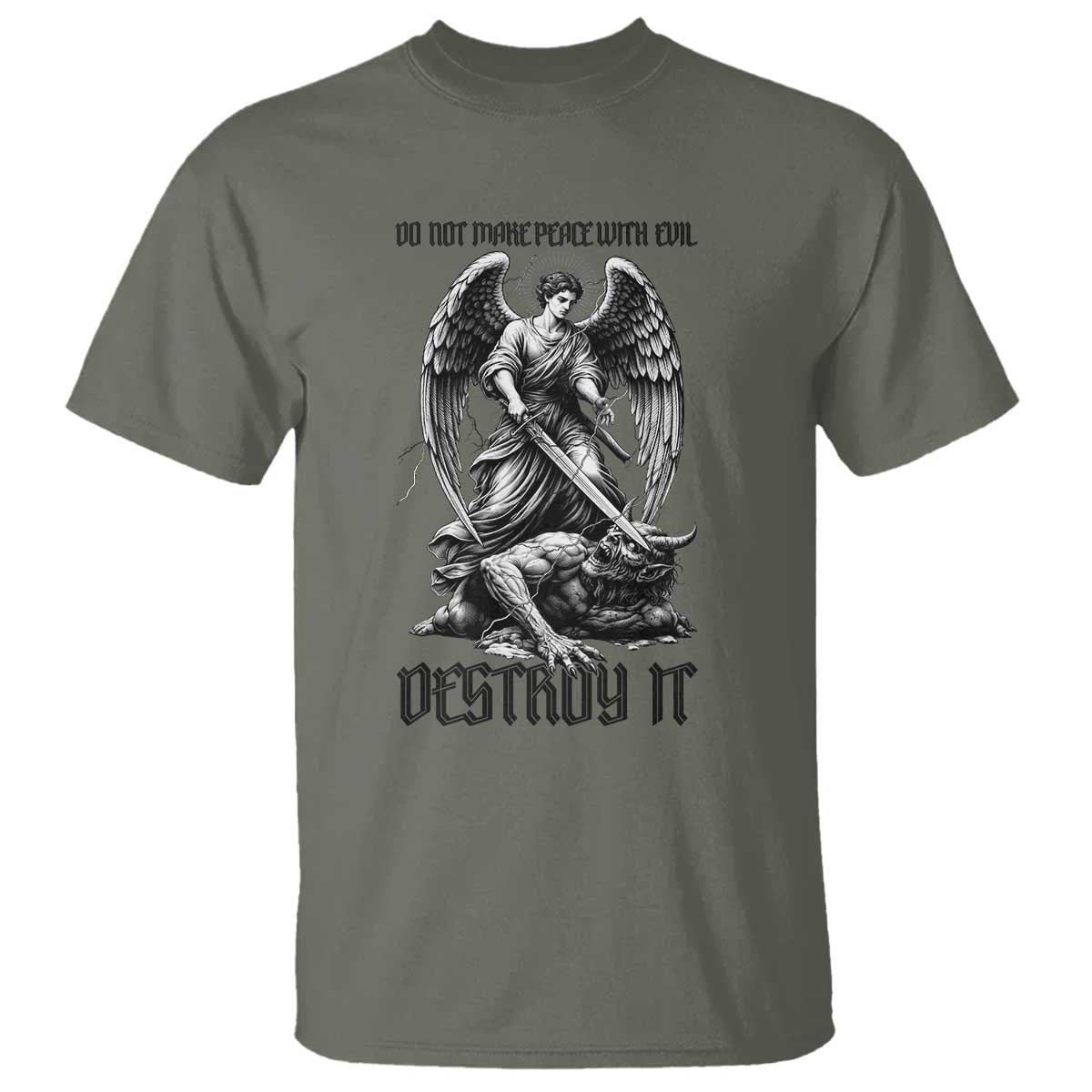 Do Not Make Peace With Evil T Shirt Archangel Saint Michael