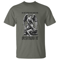 Do Not Make Peace With Evil T Shirt Archangel Saint Michael