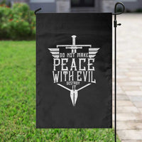 Do Not Make Peace With Evil Garden Flag Catholic Protection Gift