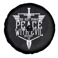 Do Not Make Peace With Evil Spare Tire Cover Catholic Protection Gift