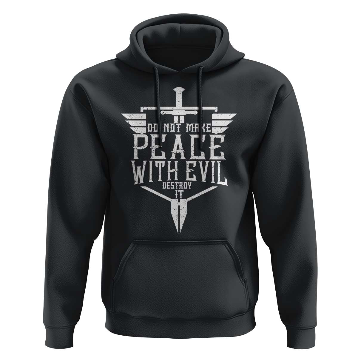 Do Not Make Peace With Evil Hoodie Catholic Protection Gift
