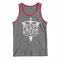 Do Not Make Peace With Evil Tank Top Catholic Protection Gift