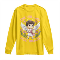 This Girl Loves Saint Michael Long Sleeve Shirt Religious Faith Gift