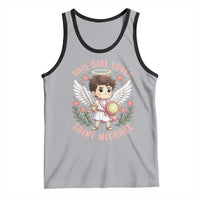 This Girl Loves Saint Michael Tank Top Religious Faith Gift