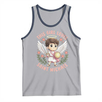 This Girl Loves Saint Michael Tank Top Religious Faith Gift