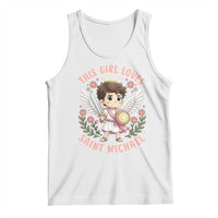 This Girl Loves Saint Michael Tank Top Religious Faith Gift