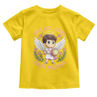 This Girl Loves Saint Michael Toddler T Shirt Religious Faith Gift