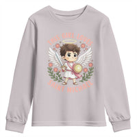 This Girl Loves Saint Michael Youth Sweatshirt Religious Faith Gift