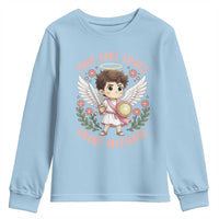 This Girl Loves Saint Michael Youth Sweatshirt Religious Faith Gift