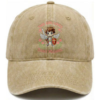 This Girl Loves Saint Michael Washed Cotton Baseball Cap Catholic Faith Gift