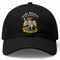 Funny Saint Michael Defeating Satan Baseball Cap Religious Faith Gift