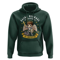 Funny Saint Michael Defeating Satan Hoodie Religious Faith Gift