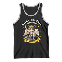 Funny Saint Michael Defeating Satan Tank Top Religious Faith Gift