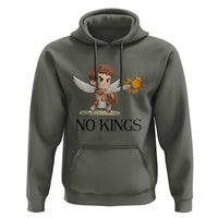 No Kings Hoodie Funny Saint Michael Topples The Crown