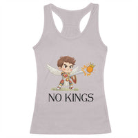 No Kings Racerback Tank Top Funny Saint Michael Topples The Crown