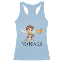 No Kings Racerback Tank Top Funny Saint Michael Topples The Crown