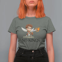 No Kings T Shirt For Women Funny Saint Michael Topples The Crown