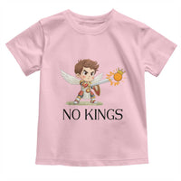 No Kings Toddler T Shirt Funny Saint Michael Topples The Crown
