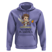 No Kings In America Hoodie Funny Saint Michael Kicking Crown