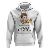 No Kings In America Hoodie Funny Saint Michael Kicking Crown