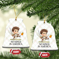 No Kings In America Ceramic Ornament Funny Saint Michael Kicking Crown
