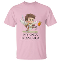 No Kings In America T Shirt Funny Saint Michael Kicking Crown
