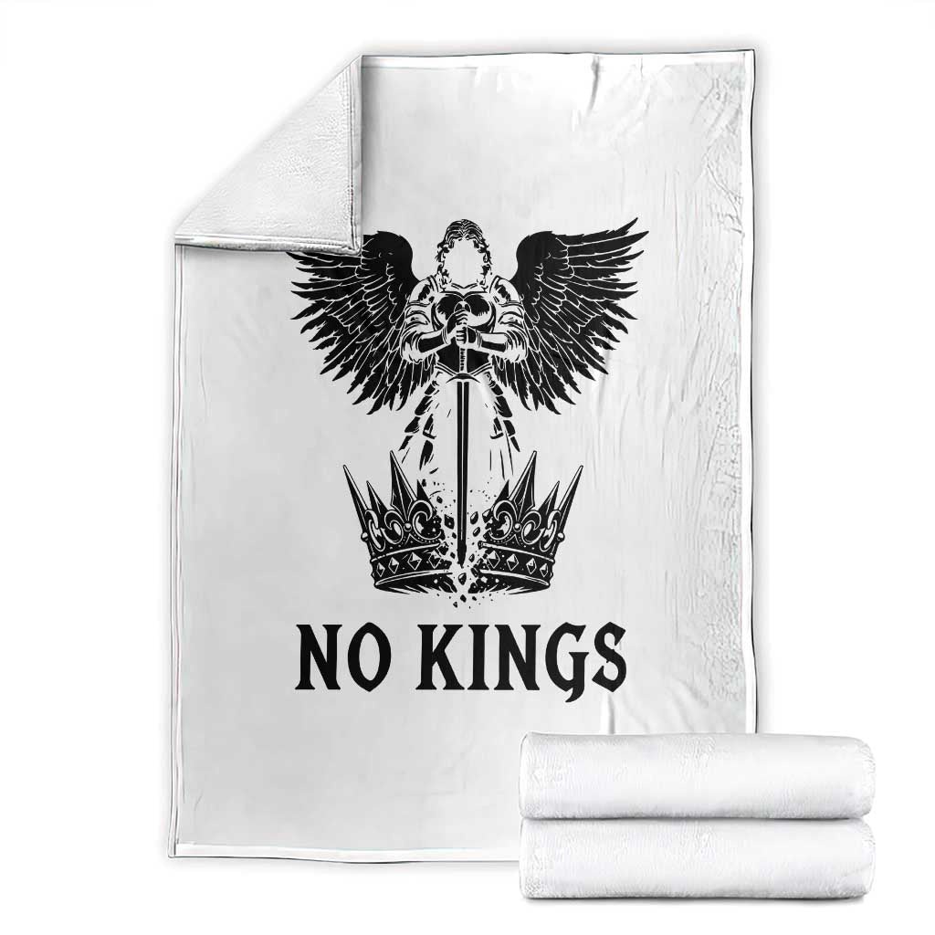 No Kings Throw Blanket St Michael Archangel Victory Over Tyranny