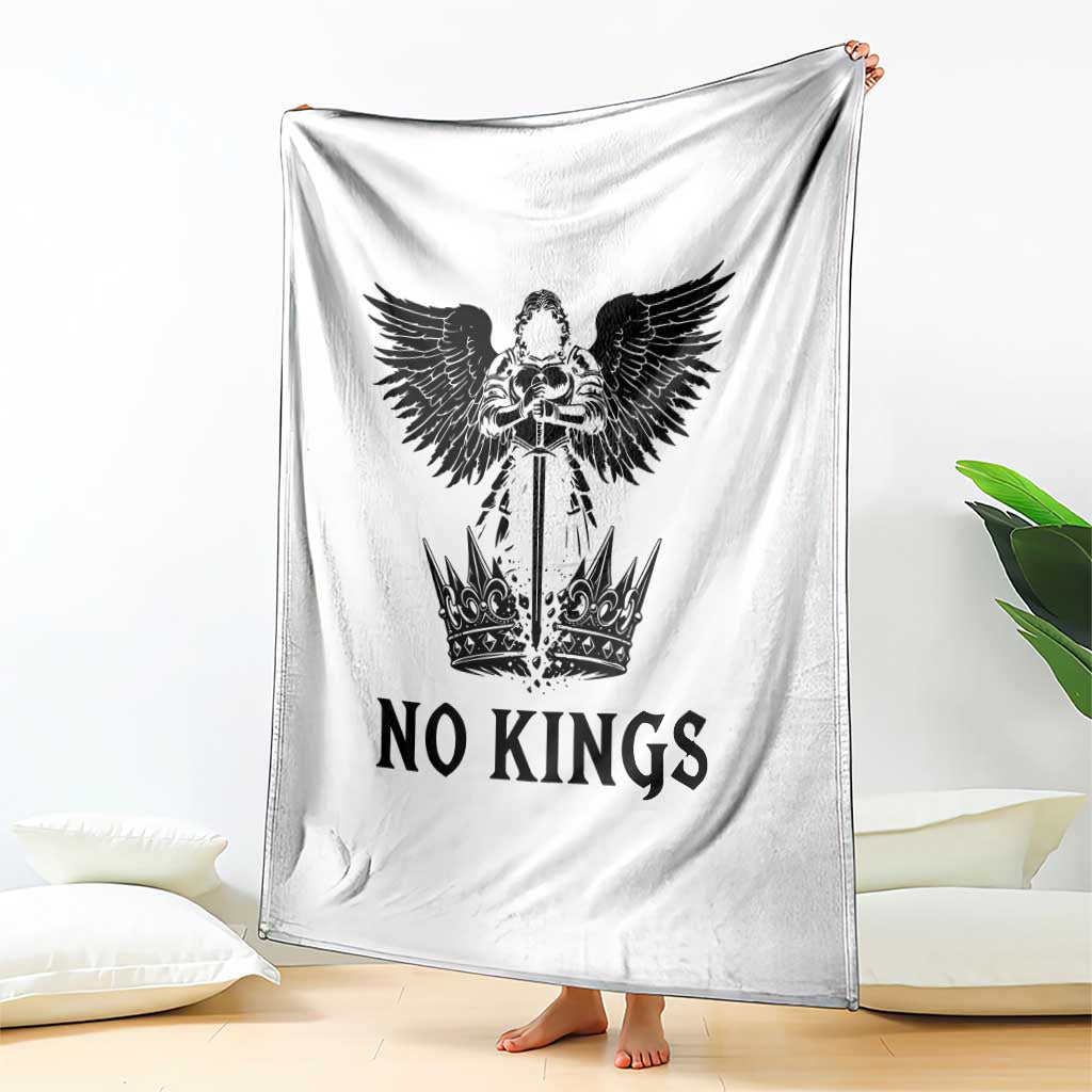 No Kings Throw Blanket St Michael Archangel Victory Over Tyranny